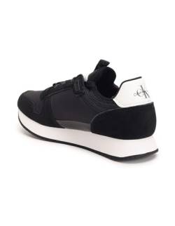 Calvin Klein Jeans Herren Runner Sneaker Sportschuhe, Schwarz (Black/Bright White), 46 von Calvin Klein Jeans