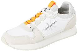 Calvin Klein Jeans Herren Runner Sneaker Sportschuhe, Weiß (Bright White), 42 von Calvin Klein Jeans