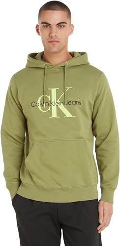 Calvin Klein Jeans Herren Seasonal MONOLOGO Regular J30J320805 Hoodies, Grün (Dark Juniper), M von Calvin Klein Jeans