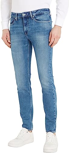 Calvin Klein Jeans Herren Slim Taper J30J323849 Hosen, Denim (Denim Light), 28W / 32L von Calvin Klein Jeans