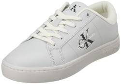 Calvin Klein Jeans Herren Sneaker Classic Cupsole Low Leder, Grau (Oyster Mushroom), 46 EU von Calvin Klein Jeans