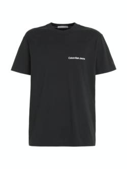 Calvin Klein Jeans Herren T-Shirt Kurzarm Institutional Tee Rundhalsausschnitt, Schwarz (Ck Black), L von Calvin Klein Jeans