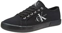 Calvin Klein Jeans Herren Vulcanized Sneaker Essential Vulc Schuhe, Schwarz (Triple Black), 43 von Calvin Klein Jeans