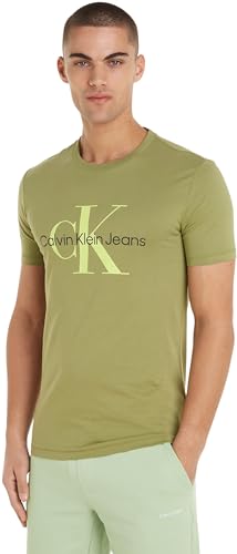 Calvin Klein Jeans Men's SEASONAL MONOLOGO TEE S/S T-Shirts, Dark Juniper, XXL von Calvin Klein Jeans