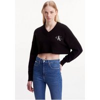 Calvin Klein Jeans Strickpullover CROPPED V-NECK SWEATER mit V-Ausschnitt von Calvin Klein Jeans