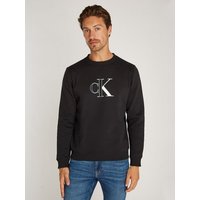 Calvin Klein Jeans Sweatshirt OUTLINE MONOLOGO CREW NECK mit Markenlabel von Calvin Klein Jeans