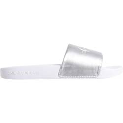 Calvin Klein Jeans Women SLIDE NY PEARL, Bright White/Silver, 37 EU von Calvin Klein Jeans