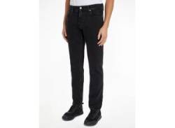 Straight-Jeans CALVIN KLEIN JEANS "AUTHENTIC STRAIGHT" Gr. 33, Länge 32, schwarz (denim black) Herren Jeans im 5-Pocket-Style von Calvin Klein Jeans