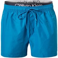 Calvin Klein Swimwear Herren Badeshorts blau Mikrofaser unifarben von Calvin Klein Swimwear
