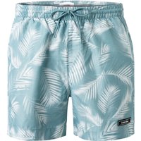 Calvin Klein Swimwear Herren Badeshorts grün Mikrofaser gemustert von Calvin Klein Swimwear