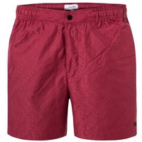 Calvin Klein Swimwear Herren Badeshorts rot Mikrofaser unifarben von Calvin Klein Swimwear