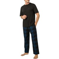 Calvin Klein Underwear Herren Pyjama blau Jersey-Baumwolle Kariert von Calvin Klein Underwear