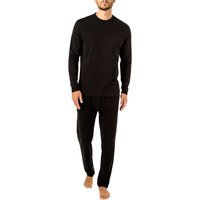Calvin Klein Underwear Herren Pyjama schwarz Jersey-Baumwolle unifarben von Calvin Klein Underwear