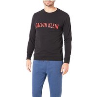 Calvin Klein Underwear Herren Sweatshirt schwarz Baumwolle unifarben von Calvin Klein Underwear
