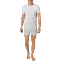 Calvin Klein Underwear Herren T-Shirt + Shorts blau Baumwolle Gemustert,unifarben von Calvin Klein Underwear