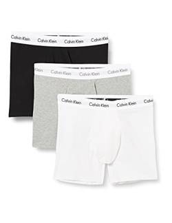 Calvin Klein 3P Trunk Herren Boxershorts (3er Pack), Mehrfarbig(998 Schwarz/Weiss/Grau Heather), M von Calvin Klein underwear