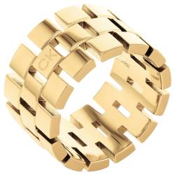 CALVIN KLEIN 35000325 Damen-Ring Geometric Edelstahl Goldfarben von Calvin Klein