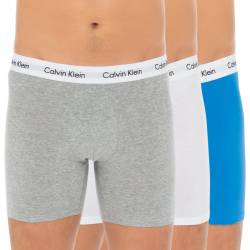 Calvin Klein 3-er Set Boxer Briefs Grau, Weiß & Blau von Calvin Klein