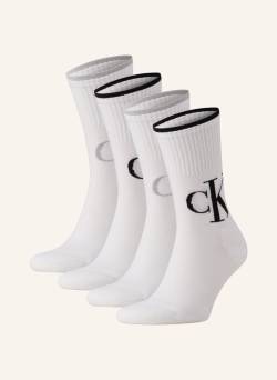 Calvin Klein 4er-Pack Socken weiss von Calvin Klein