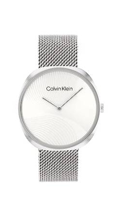 Calvin Klein Analog Quarzuhr für Damen mit Silbernes Edelstahlarmband - 25200245 von Calvin Klein