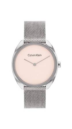 Calvin Klein Analog Quarzuhr für Damen mit Silbernes Edelstahlarmband - 25200269 von Calvin Klein