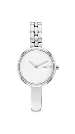 Calvin Klein Analog Quarzuhr für Damen mit Silbernes Edelstahlarmband - 25200278 von Calvin Klein