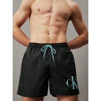 Calvin Klein Badeshorts, Gummibund, Eingrifftaschen, für Herren, schwarz, M von Calvin Klein