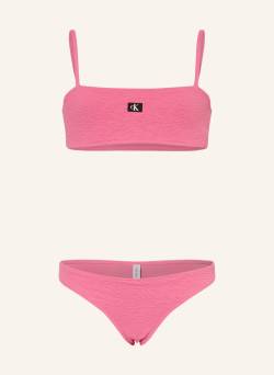 Calvin Klein Bandeau-Bikini pink von Calvin Klein