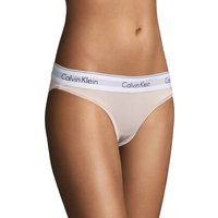 Calvin Klein Brazilian-Slip, Logobund, für Damen, beige, L von Calvin Klein