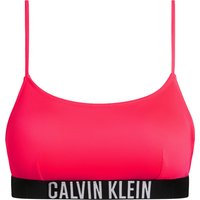Calvin Klein Bustier-Bikini-Oberteil "Intense Power", Logo-Bund, für Damen, rot, S von Calvin Klein