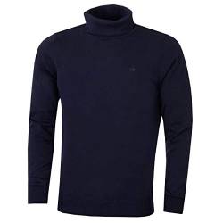 Calvin Klein CK Herren Rollkragen Rib Knit Warm Durable Sweater - Marine - XL von Calvin Klein