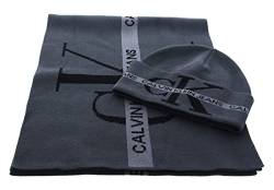 Calvin Klein CKJ Giftpack Soft Cotton Tape Beanie + Scarf Black von Calvin Klein