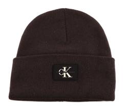 Calvin Klein CKJ Monologo Rubber Beanie Dark Chestnut von Calvin Klein