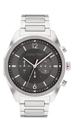 Calvin Klein Chronograph Quarz Uhr für Herren mit Silbernes Edelstahlarmband - 25200264 von Calvin Klein
