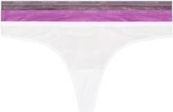 Calvin Klein Damen 3er Pack Strings mit Spitze, Mehrfarbig (Dahlia/Vintage Violet/White), M von Calvin Klein