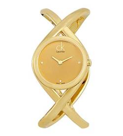 Calvin Klein Damen Analog Quarz Uhr mit Edelstahl Armband K2L24513 von Calvin Klein