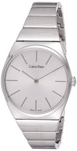 Calvin Klein Damen Analog Quarz Uhr mit Edelstahl Armband K6C2X146 von Calvin Klein