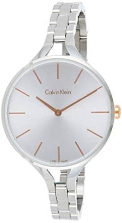 Calvin Klein Damen Analog Quarz Uhr mit Edelstahl Armband K7E23B46 von Calvin Klein