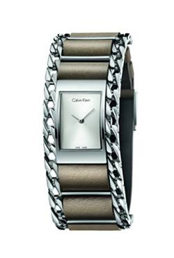 Calvin Klein Damen Analog Quarz Uhr mit Leder Armband K4R231X6 von Calvin Klein