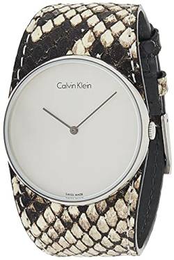Calvin Klein Damen Analog Quarz Uhr mit Leder Armband K5V231L6 von Calvin Klein