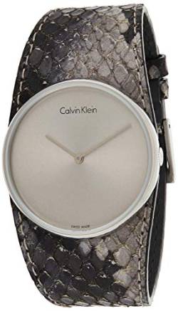 Calvin Klein Damen Analog Quarz Uhr mit Leder Armband K5V231Q4 von Calvin Klein