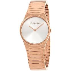 Calvin Klein Damen Analog Quarz Uhr mit Paqué or Armband K8A23646 von Calvin Klein