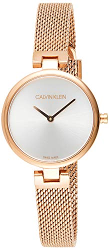 Calvin Klein Damen Analog Quarz Uhr mit Paqué or Armband K8G23626 von Calvin Klein