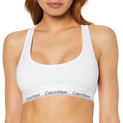 Calvin Klein Damen BH Bralette Bügellos mit Stretch, Weiß (White), S von Calvin Klein