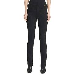 Calvin Klein Damen Bequeme Ponte Lässige Business-Hose, Nadelstreifen, M von Calvin Klein