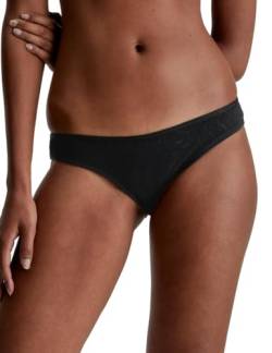 Calvin Klein Damen Bikini 000QF7348E Koordinierter Slip, Halbdurchsichtig, Schwarz (Black), S von Calvin Klein