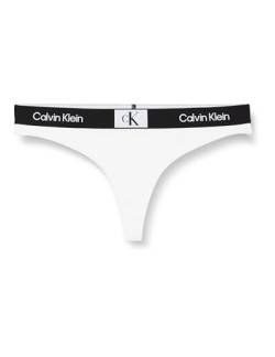 Calvin Klein Damen Bikinihose Thong Tanga, Weiß (Pvh Classic White), XS von Calvin Klein