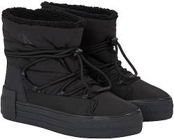 Calvin Klein Damen Bold Vulc FLATF Snow Boot WN YW0YW01181 Vulkanisierte Sneaker, Schwarz (Triple Black), 37 EU von Calvin Klein