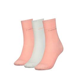 Calvin Klein Damen CLSSC Sock, pink Combo, ONE Size (3er Pack) von Calvin Klein