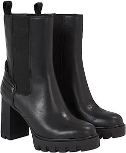 Calvin Klein Damen Chelsea Boot LTH Wn Plateau Mittelhoher Stiefel, 3 x Schwarz, 40 EU von Calvin Klein